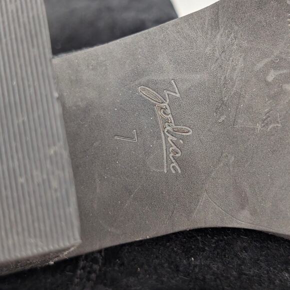 Zodiac Padma Wide Calf High Shaft Boots Round Toe Women's Black Size US7 EU38 - Picture 11 of 12